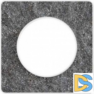 Рамка 1-ая (одинарная), Черный фосфор, серия Odace, Schneider Electric