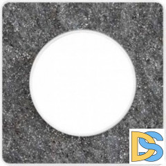 Рамка 1-ая (одинарная), Черный фосфор, серия Odace, Schneider Electric