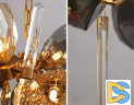 Подвесная люстра Delight Collection Britannica 8898P/AS gold/smoky