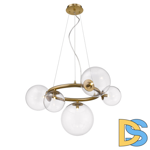 Подвесная люстра Delight Collection Puppet P68092-5 brass