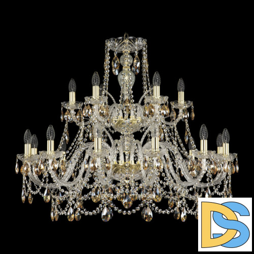 Подвесная люстра Bohemia Ivele Crystal 1411/12+6/360/2d G K721