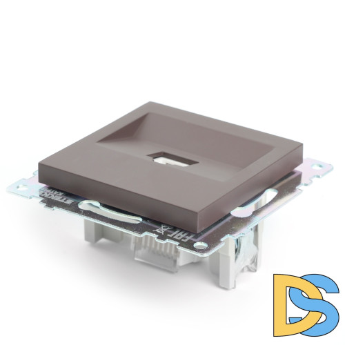 Розетка компьютерная 1-местная RJ-45 Stekker Катрин GLS00-7107-04 49023