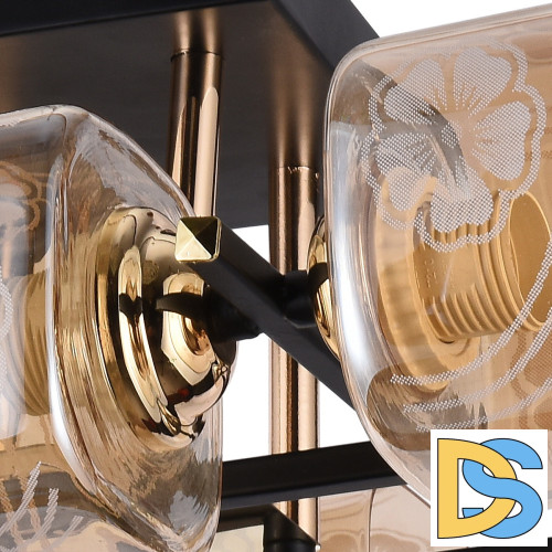 Потолочная люстра Reluce 72108-0.3-06 BK+FGD