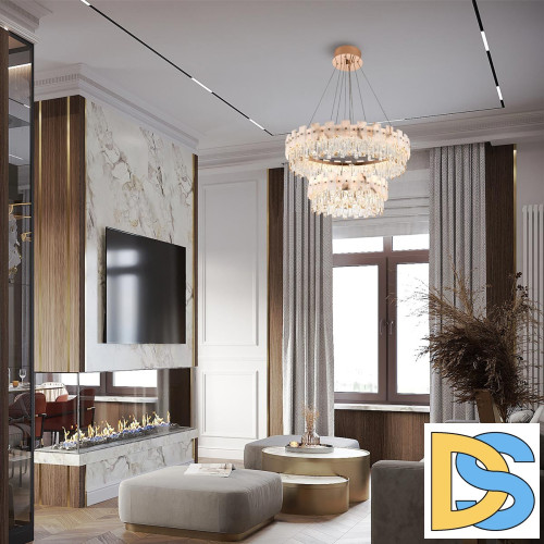 Подвесная люстра Modelux ML.6980.800.500P GD