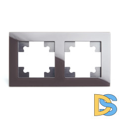 Рамка горизонтальная 2-местная Stekker Катрин 39536