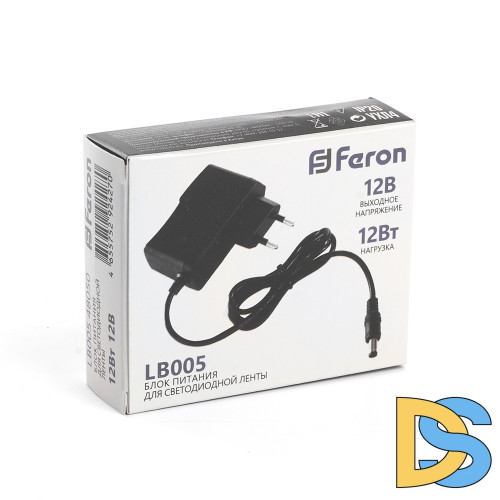 Трансформатор для светодиодной ленты Feron LB005 12Вт 12В IP20 48050