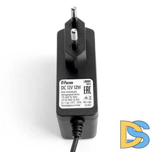 Трансформатор для светодиодной ленты Feron LB005 12Вт 12В IP20 48050