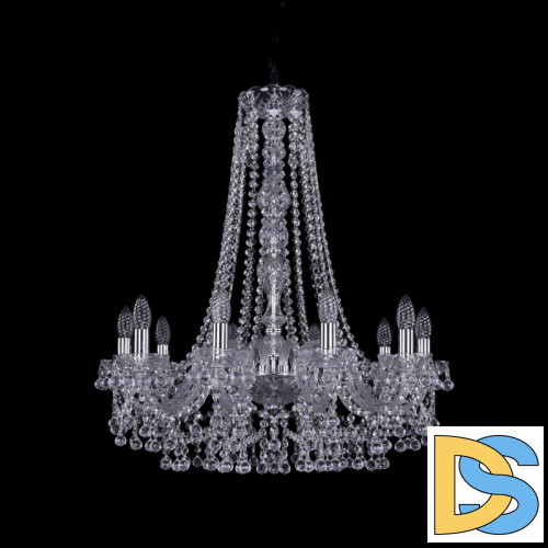 Подвесная люстра Bohemia Ivele Crystal 1409/10/240/h-76 Ni