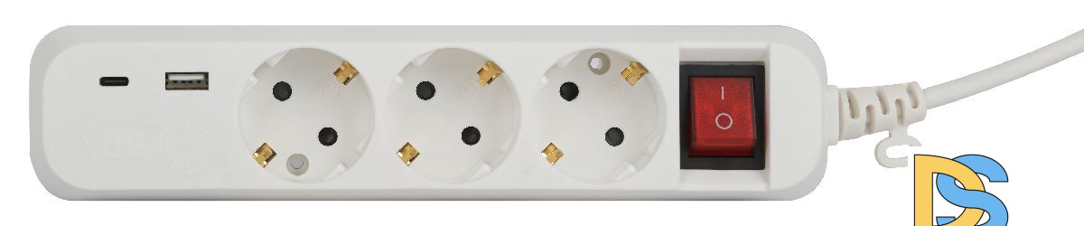 Удлинитель электрический Эра UB-3es-3m-USB Б0052898