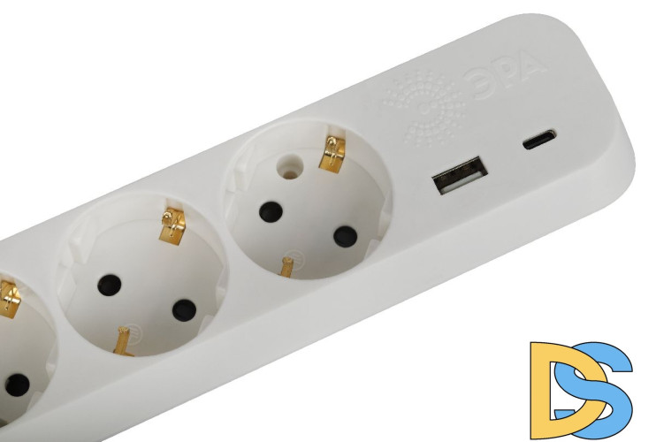 Удлинитель электрический Эра UB-3es-3m-USB Б0052898