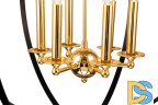 Подвесная люстра iLamp Element 9977-800 GoldBlack