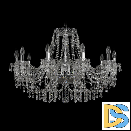 Подвесная люстра Bohemia Ivele Crystal 1410/10/300 Ni V0300