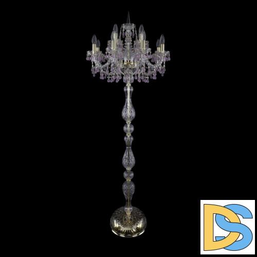 Торшер Bohemia Ivele Crystal 1410T1/8+4/195-165 G V7010