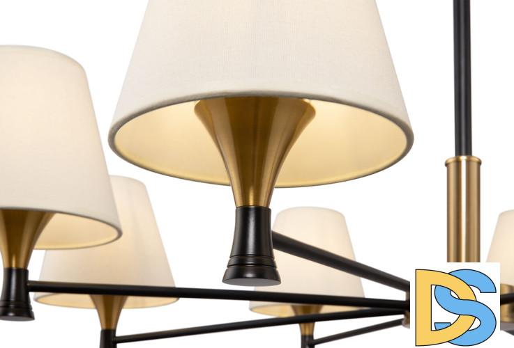 Люстра на штанге Freya Perfetto FR5098PL-08BBS