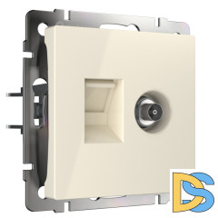 Розетка ТВ+Ethernet Werkel 4690389174476 W1181303