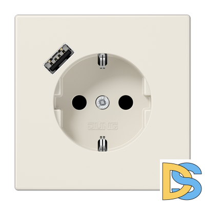Розетка 2K+З USB Typ A Jung LS1520-18A
