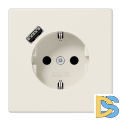 Розетка 2K+З USB Typ A Jung LS1520-18A
