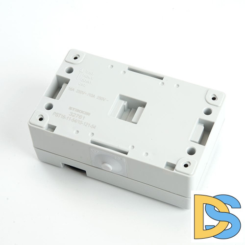 Блок розетка 1-местная выключатель 2-клавишный Stekker 32761