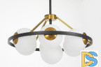 Подвесная люстра Lumina Deco Donzano LDP 8034-7 BK+WT