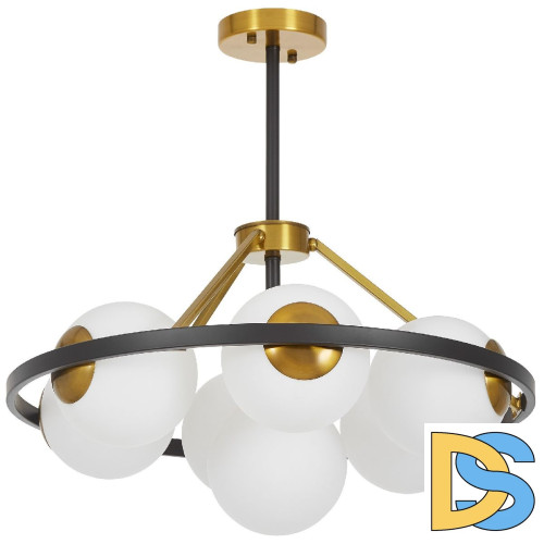 Подвесная люстра Lumina Deco Donzano LDP 8034-7 BK+WT