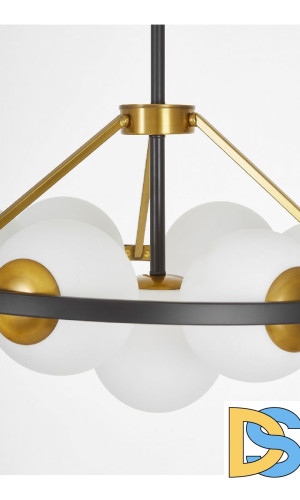 Подвесная люстра Lumina Deco Donzano LDP 8034-7 BK+WT