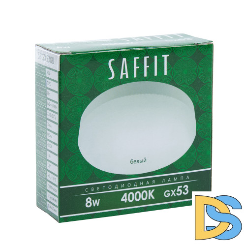Лампа светодиодная Saffit SBGX5308 GX53 8W 4000K 55186