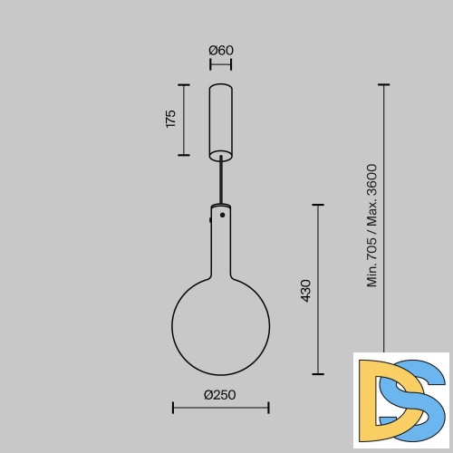 Подвесной светильник Maytoni Nebula MOD182PL-L6W3K