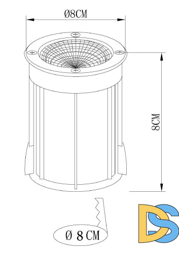 Ландшафтный светильник Arte Lamp Piazza A6205IN-1SS