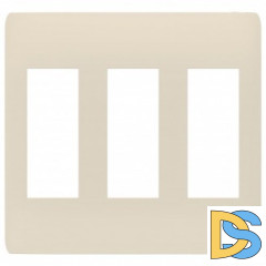 Рамка 3-ая (тройная), Бежевый, серия Unica Studio, Schneider Electric