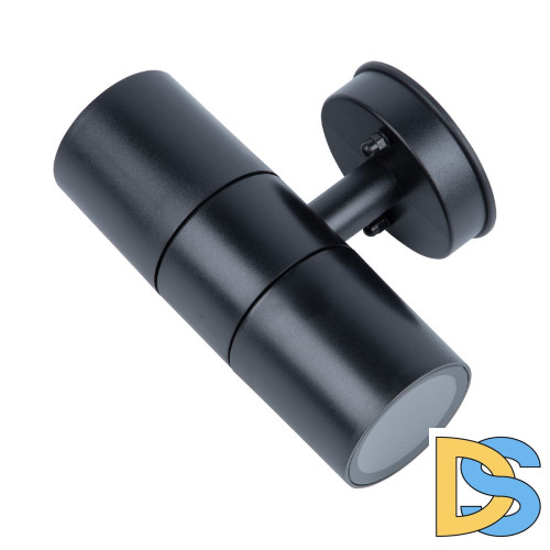 Уличный настенный светильник Uniel UUL-S22D-2x7W/GU10 IP65 BLACK UL-00011270