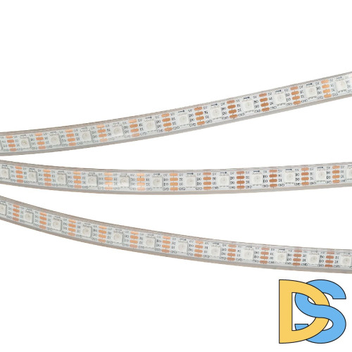 Светодиодная лента герметичная Arlight SPI-P-B60-12mm 5V RGB-PX1-BPT (12 W/m, IP66, 5060, 5m) 041167