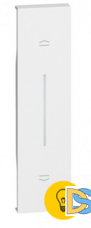 Лицевая панель для выключателей рольставень (горизонтальное размещение) 1 модуль.Белый. Btichino Living Now