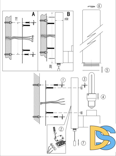 Подсветка для зеркал Odeon Light Tingi 2660/1W