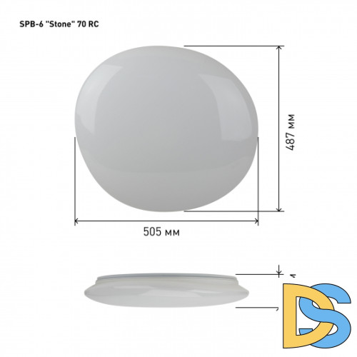 Потолочный светильник ЭРА SPB-6 "Stone" 70-RC Б0050038