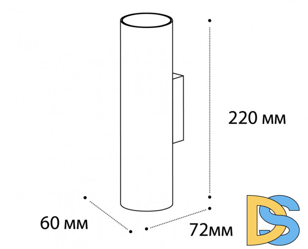 Настенный светильник Italline DANNY W2 black