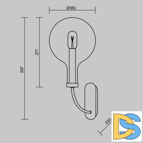 Бра Maytoni Status MOD333WL-01B