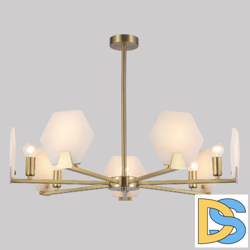 Люстра на штанге Eurosvet Marble 60158/7 латунь a065050