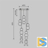 Каскадная люстра Maytoni Drop MOD273PL-L80CH3K