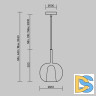 Подвесной светильник Maytoni Duality MOD271PL-01W2