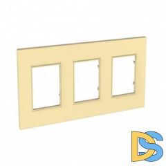 Рамка 3-ая (тройная), Карамель, серия Unica Quadro, Schneider Electric