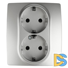 Розетка 2P+E Schuko со шторками Эра 12-2104-03 Б0014701