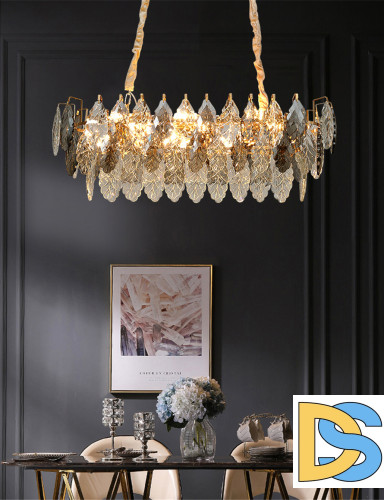 Подвесная люстра Delight Collection D8011P/L-800 gold/smoky