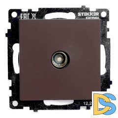 Розетка телевизионная 1-местная Stekker Катрин GLS00-7108-04 49024