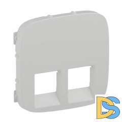 Лицевая панель Legrand Valena Allure розетки телефонной RJ-11/Ethernet RJ-45 белая 755425