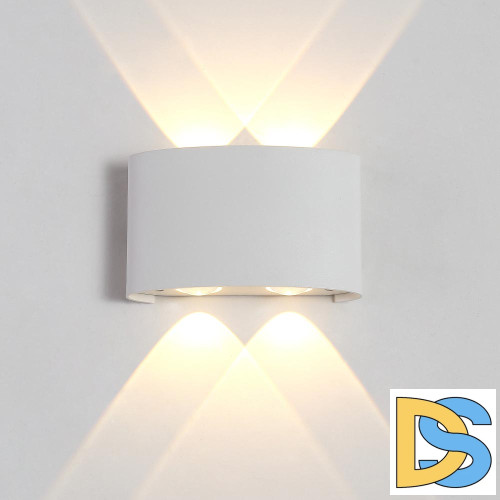 Уличный настенный светодиодный светильник Crystal Lux CLT 023W2 WH