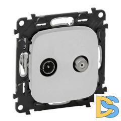 Розетка TV-SAT Legrand Valena Allure алюминий 753958