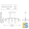 Подвесной светильник Lightstar Rullo LR735363862 (571735+214436-3+214486-2)