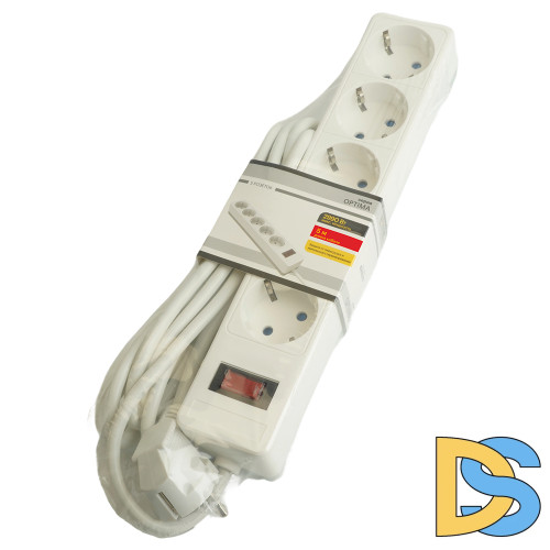 Сетевой фильтр 5-местный с/з Stekker Optima HM20-51-05 50094