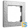 Рамка на 1 пост (серебряный) W0012406