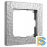Рамка на 1 пост (серебряный) W0012406